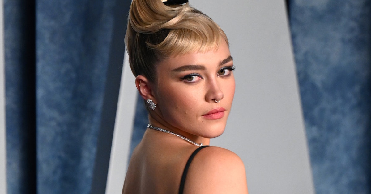 Florence Pugh Wore A Daring Black Rose Bra To 'Vanity Fair's Oscars After-Party