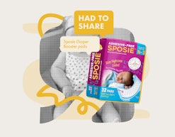 Sposie diaper pads in a collage
