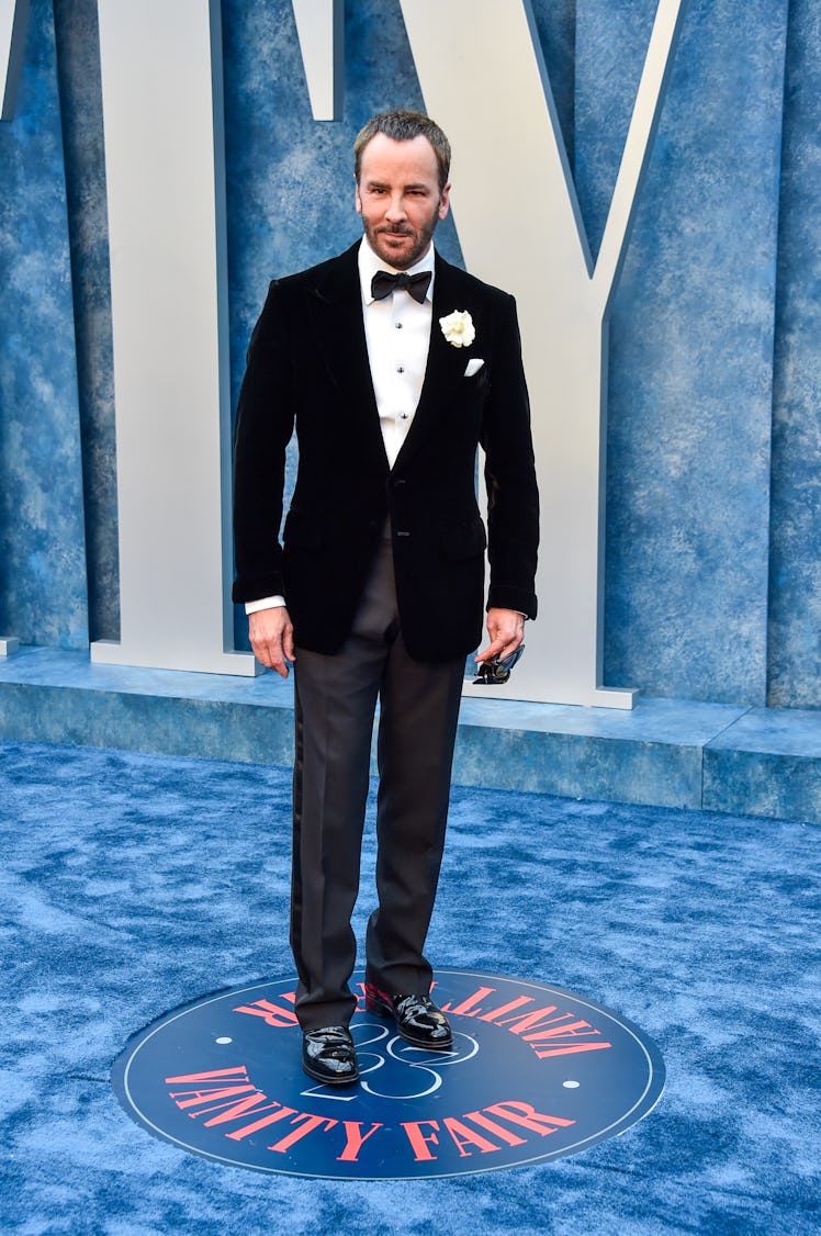 Tom Ford arrives at the 2023 Vanity Fair Oscar Party held at the Wallis Annenberg Center for the Per...
