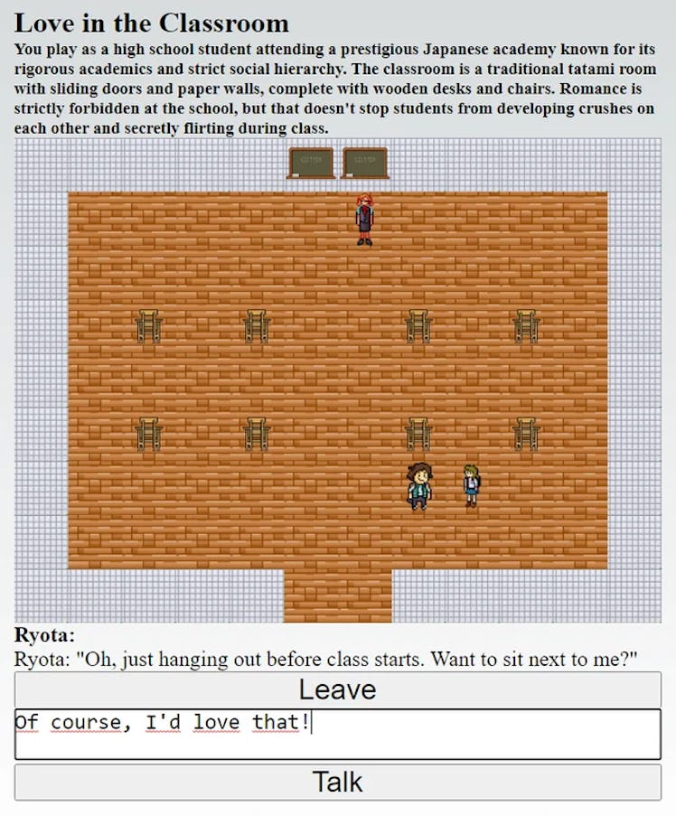 reddit screenshot of chatgpt dating sim