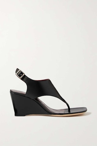 Staud Alex leather wedge sandals