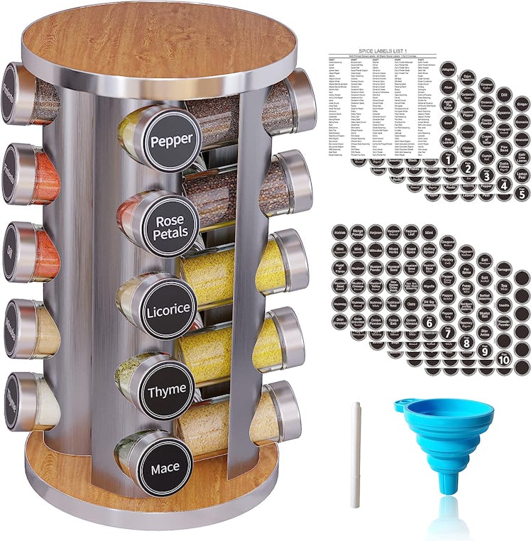 New England Stories Revolving Spice Rack Set