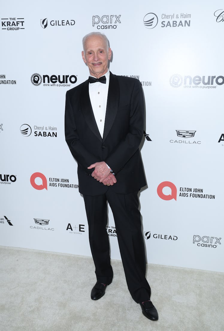 John Waters attends Elton John AIDS Foundation's 31st annual academy awards viewing party on March 1...