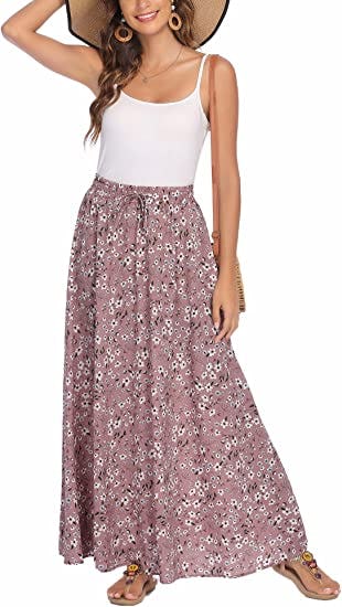 These popular skirts look great on everyone and feature a silky chiffon material.