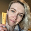 megan mcintyre wearing olehenriksen's pout preserve peptide lip treatment