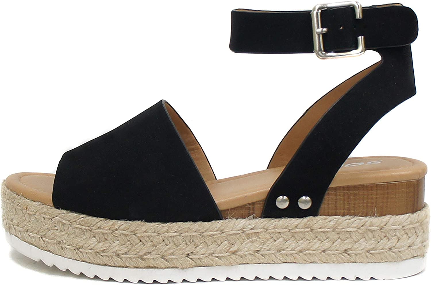 Soda Topic Open Toe Wedge Sandal