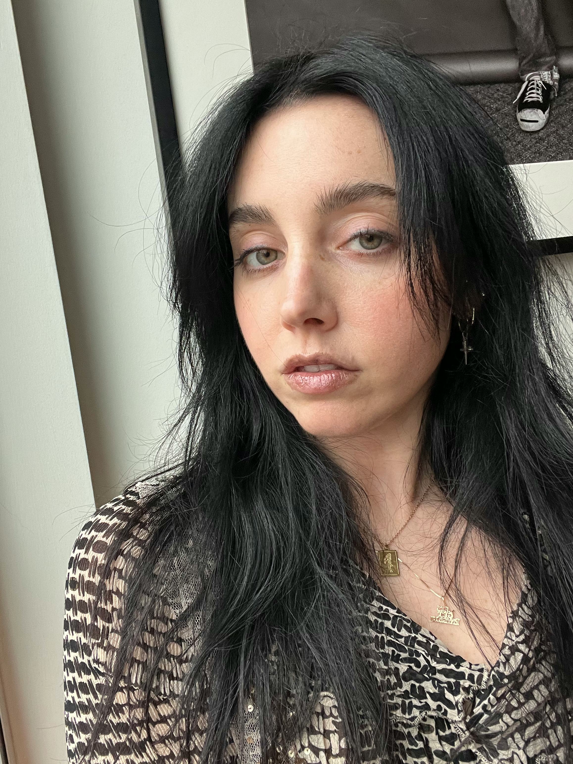 What Isamaya Beauty&rsquo;s Lips Water Balm looks like on the skin.