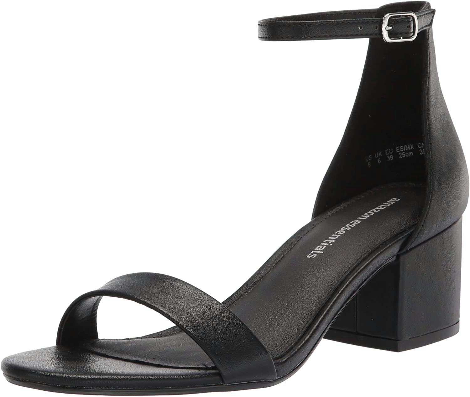 Amazon Essentials Two Strap Heeled Sandal