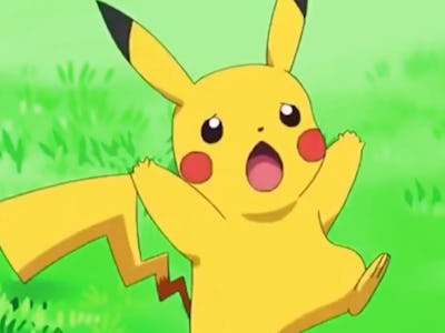 Pikachu worried and waving arms in air