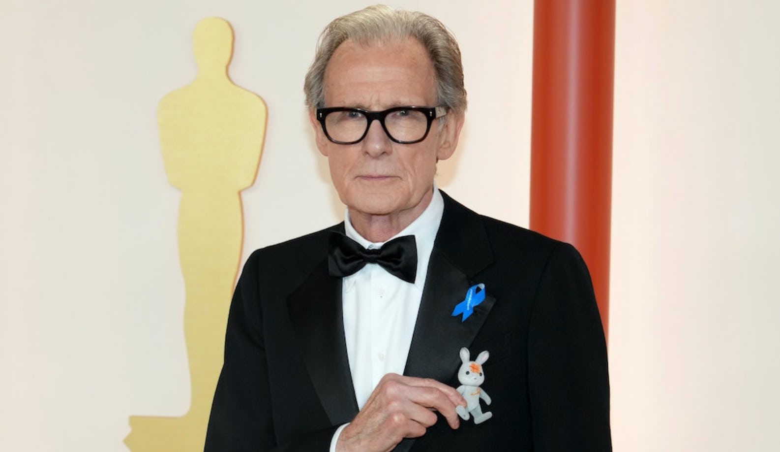 Bill Nighy Brought His Granddaughter's Sylvanian Bunny To The Oscars