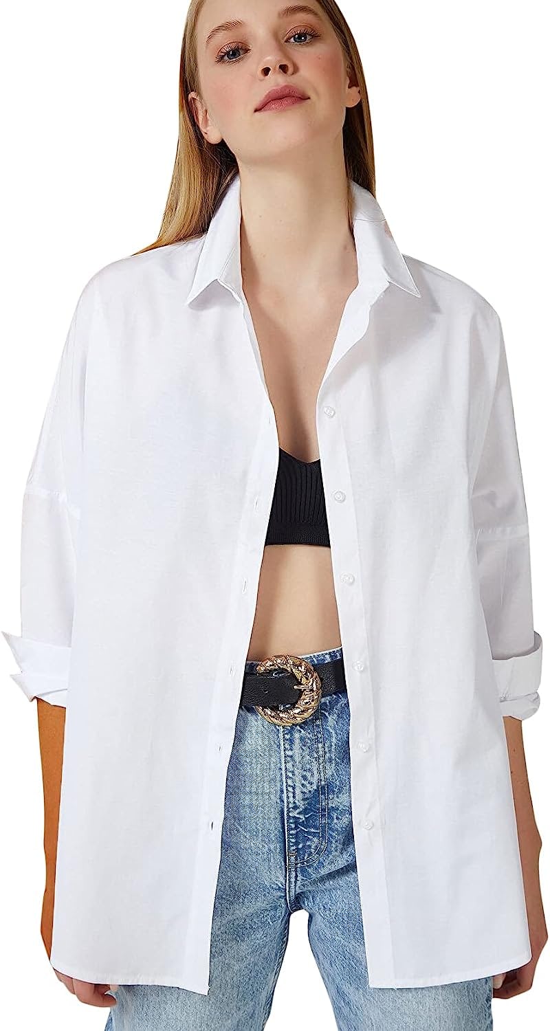 BIG DART Button Down Blouse