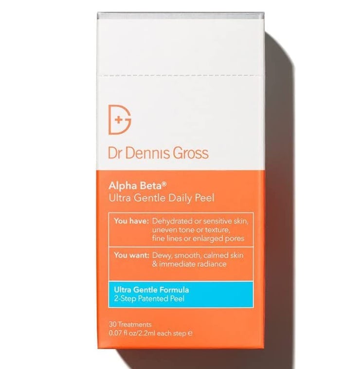 dr Dennis gross alpha beta ultra gentle daily peel is the best chemical peel pad for sensitive skin