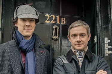 Benedict Cumberbatch and Martin Freeman in Sherlock.