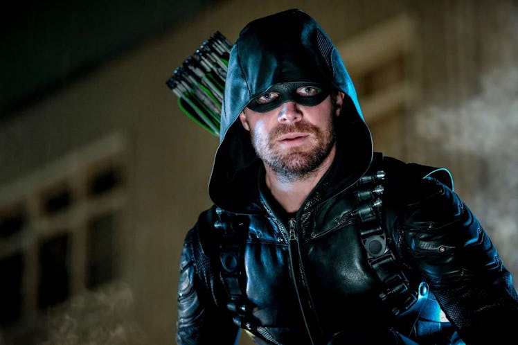 Stephen Amell as the Green Arrow.