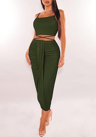 HUUSA Two-Piece Maxi Skirt Set