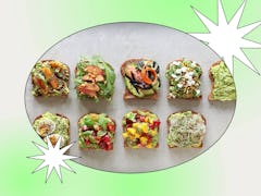 Various avocado toasts are easy lunch recipes for beginners on YouTube and TikTok. 