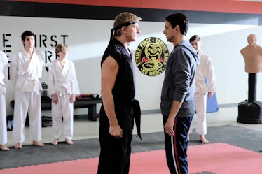 Johnny Lawrence and Daniel LaRusso in Cobra Kai.