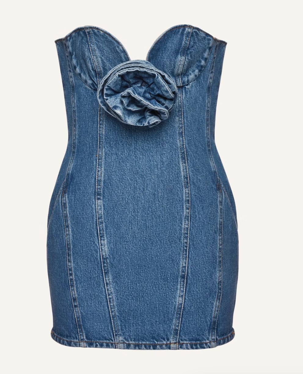 Denim Mini Dresses Are Destined To Be Everywhere This Spring