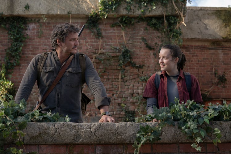 Pedro Pascal as Joel and Bella Ramsey as Ellie in The Last of Us Episode 9