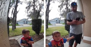 A mom is going viral on TikTok after sharing Ring footage of her kids seeking her out about their de...