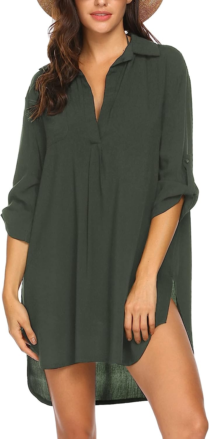 Ekouaer Swimsuit Beach Cover Up