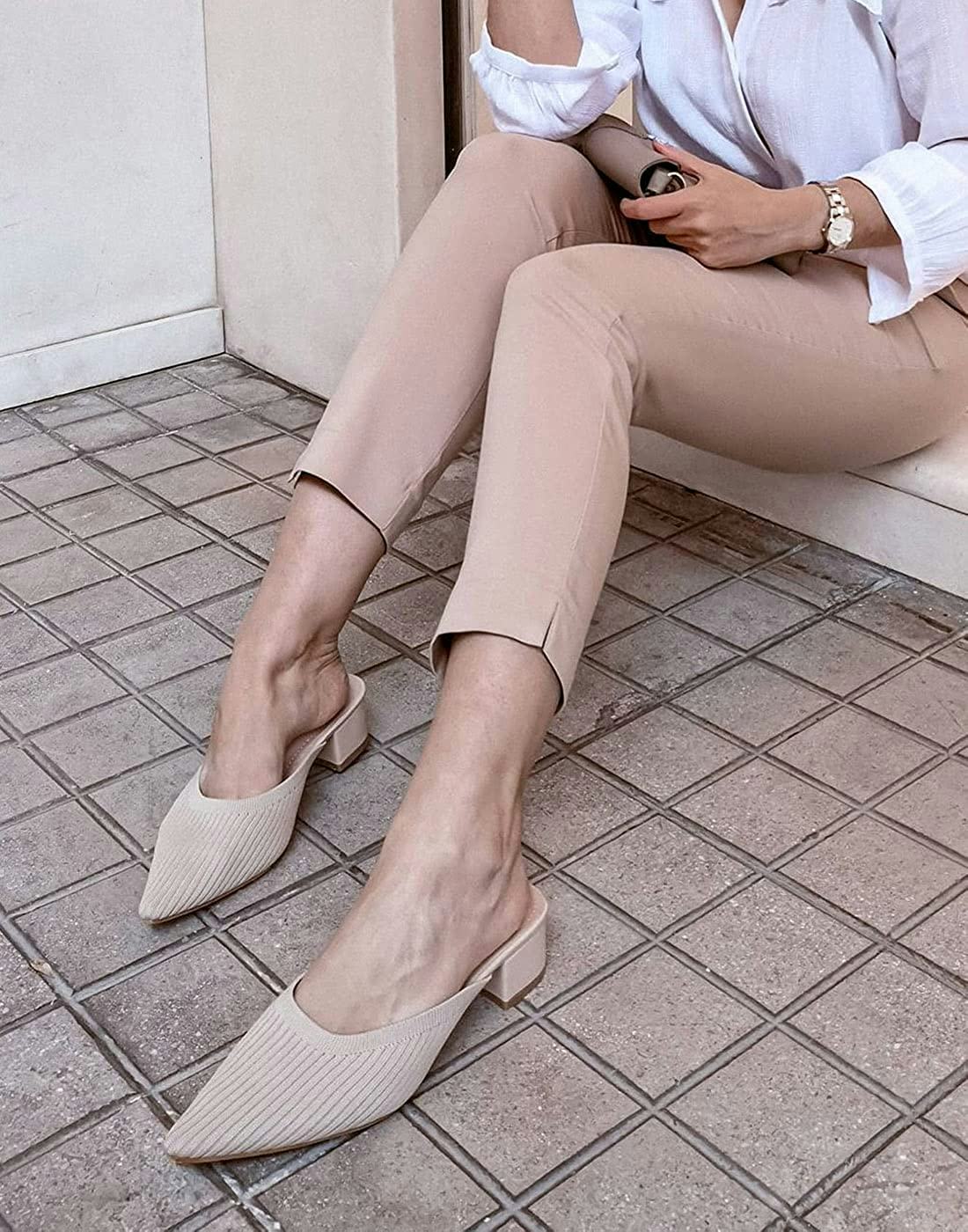 TIJN Pointed Toe Mules