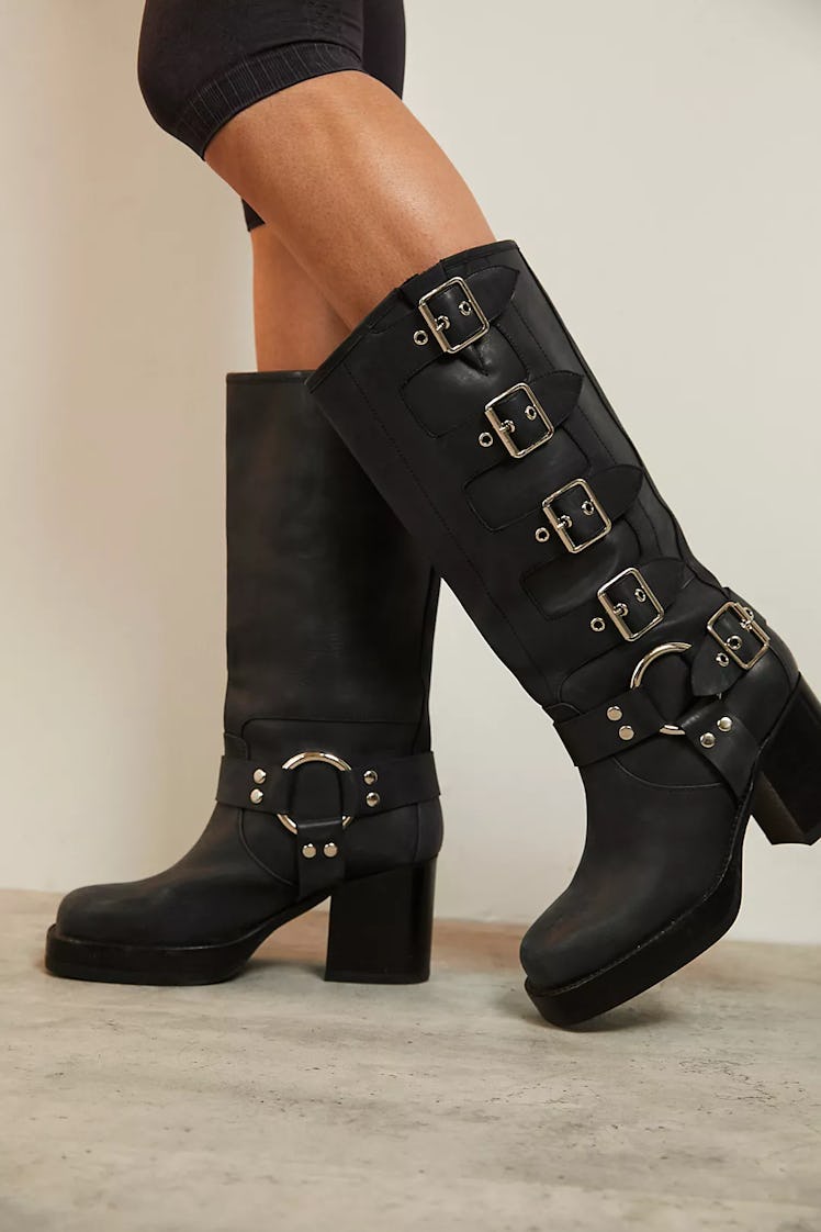 free people Buckle Up Baby Moto Boots