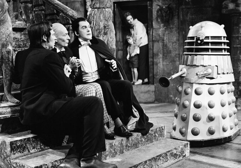 Actor William Hartnell - the first Doctor - pictured during rehearsals at Television Centre 21st May...
