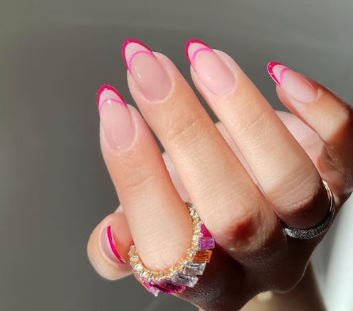 Invisible French manicures