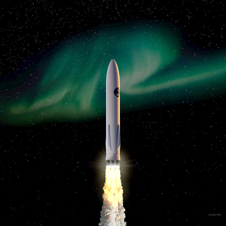 An image of the Themis rocket.