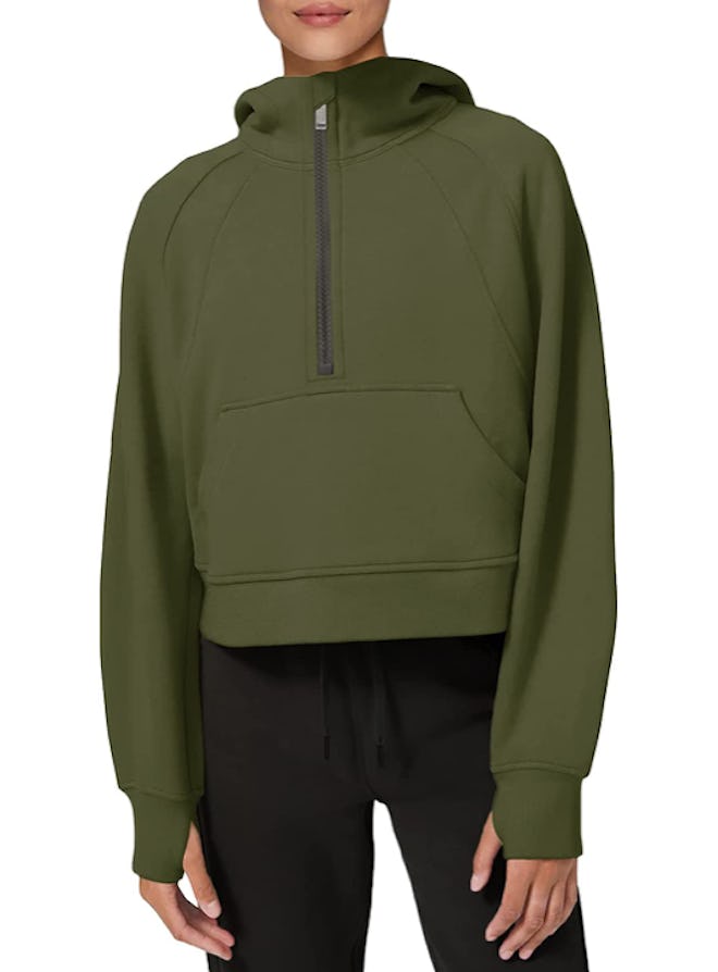 LASLULU Cropped Hoodie