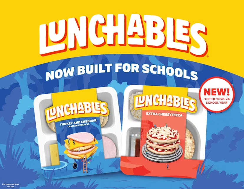 New Lunchables will be made available in school cafeterias.