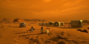 image of a mars colony