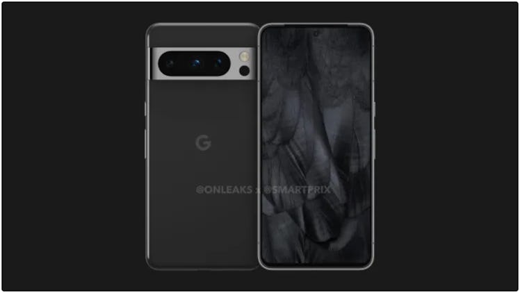 A render of the Pixel 8 Pro.