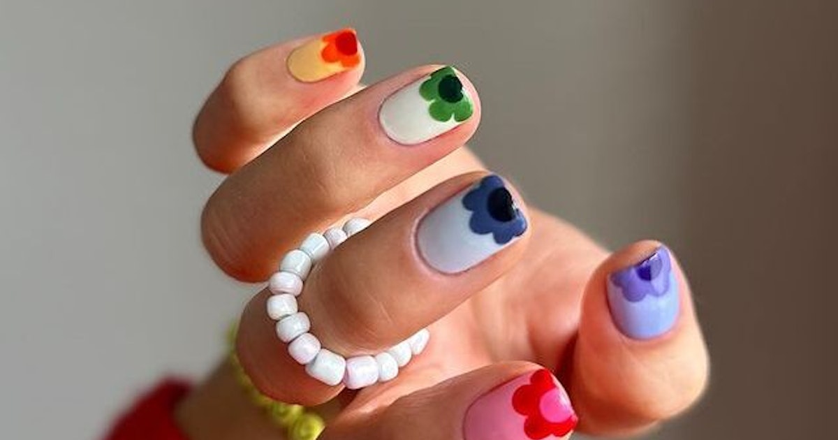 Colorful French NAILS | Fun & Easy NAIL ART Design | Spring Manicure 2023