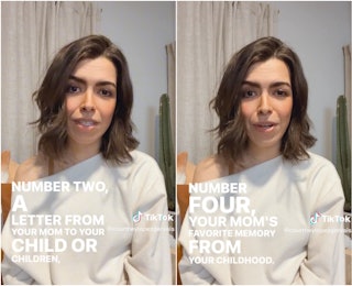 TikTok mom Courtney Lopez Gervais suggests five things to ask your mom while she's still with you.