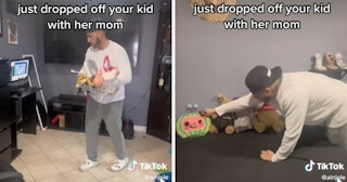 a single dad shared what it feels like to come home to an empty house after dropping off his kid wit...