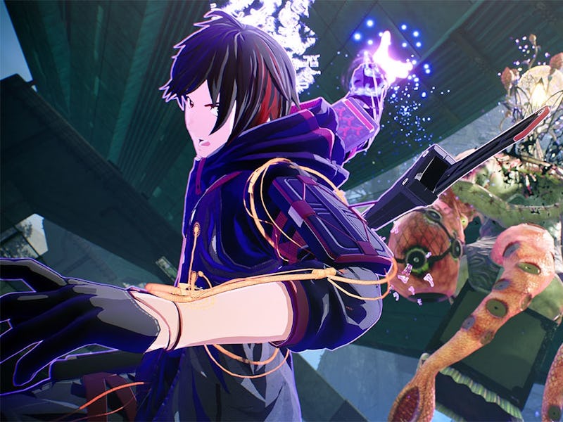 Yuito Sumeragi attacking Other monster with psychokinesis