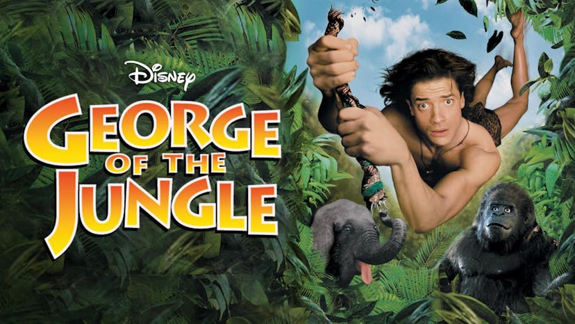 Brendan Fraser as George in the 1997 Disney movie George of the Jungle