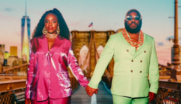 Ni’Jah and Caché pose together in ‘Swarm.’ Screenshot via Prime Video