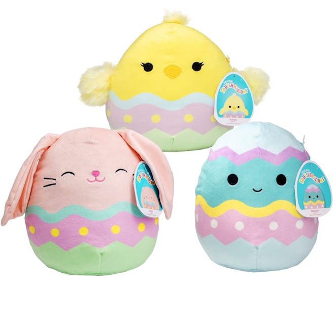Squishmallows Set of 3 Easter — Bunny, Chick, & Egg