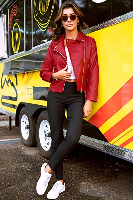 Olivia Miller Faux Leather Biker Jacket