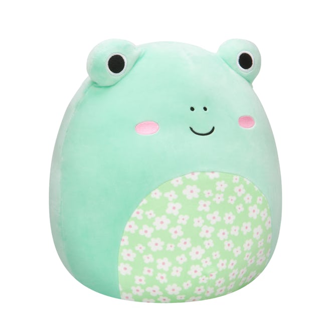 Squishmallows Fritz The Light Green Frog Floral Belly Easter Edition