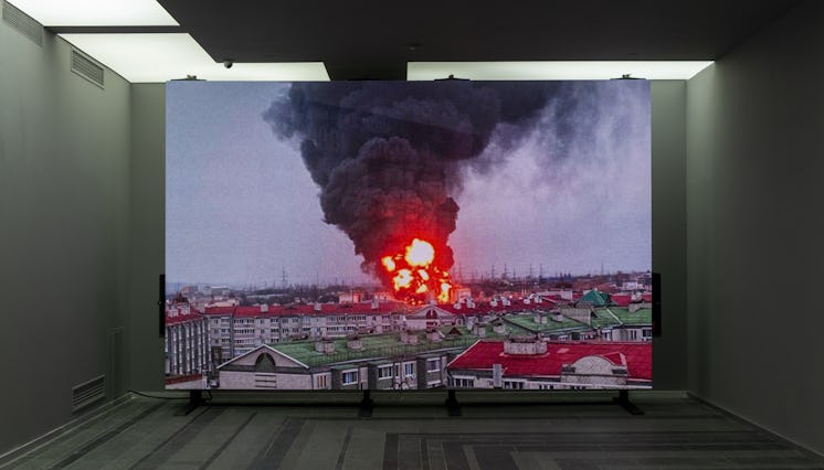 Pinchuk Art Centre’s “Russian War Crimes” culminated with Oleksiy Sai’s film compilation of 6,400 im...