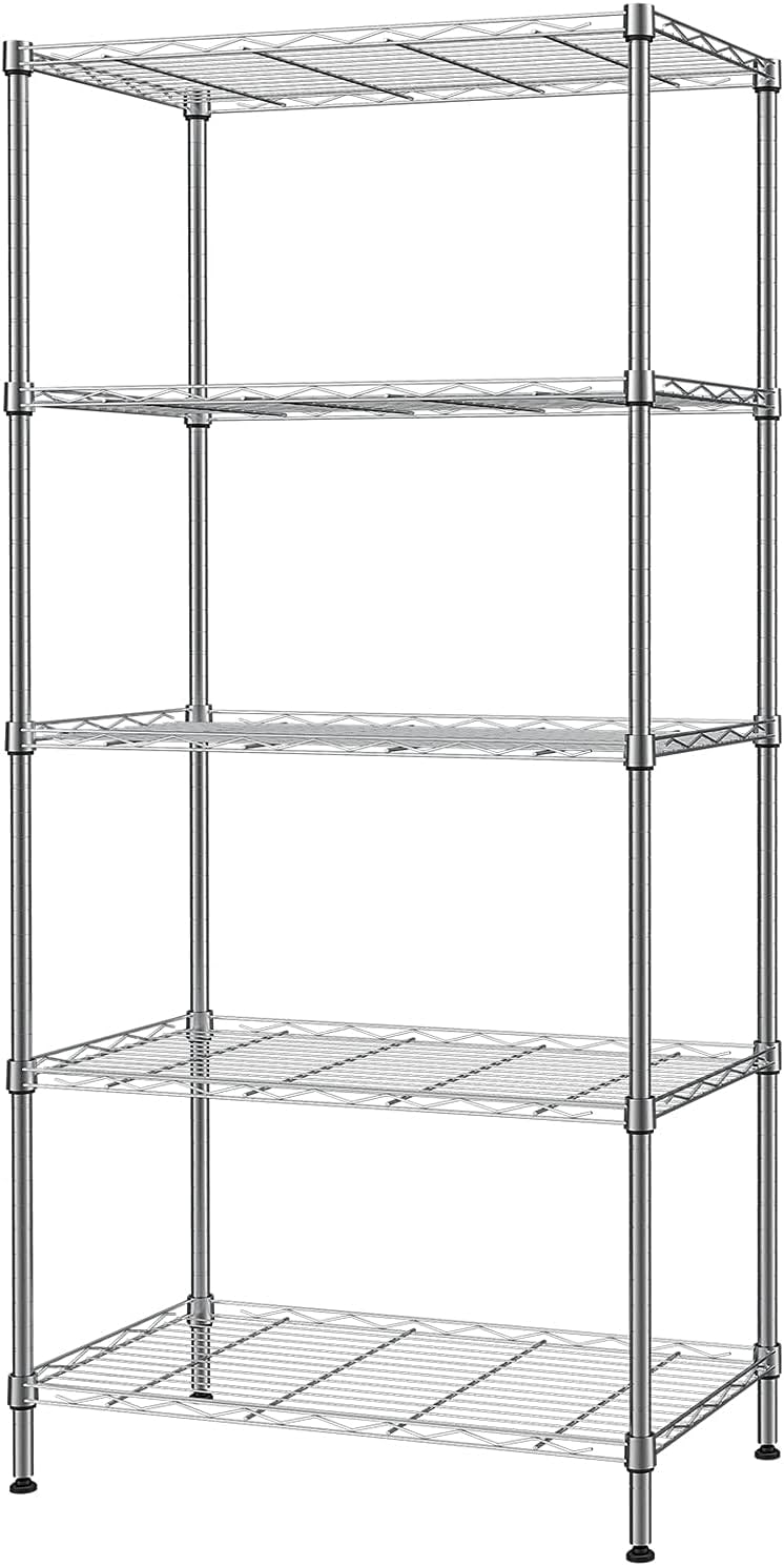 SINGAYE 5-Tier Adjustable Wire Shelving Unit