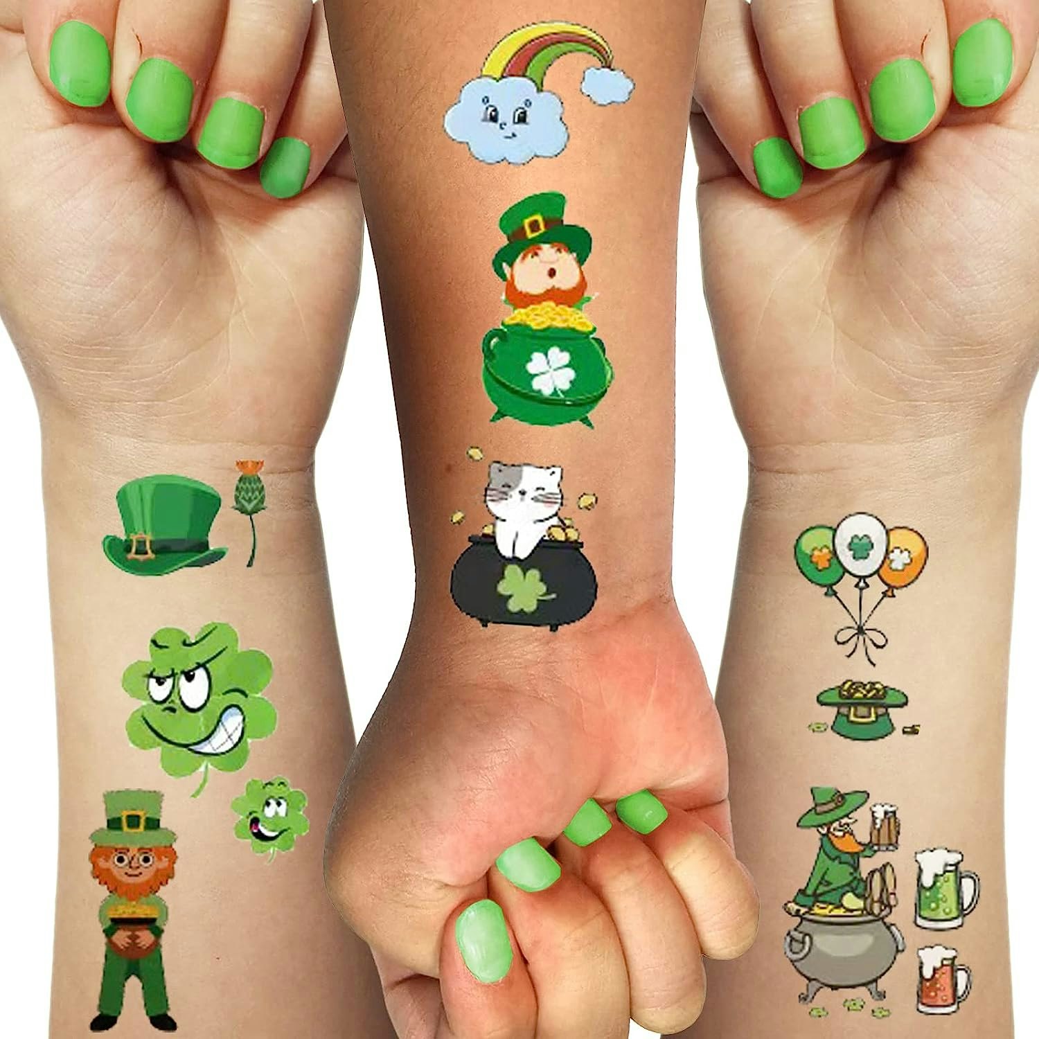 Shamrock 150 Pack of 5 or 25  Temporary Tattoo Store