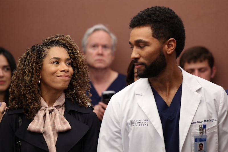 Kelly McCreary and Anthony Hill on 'Grey's Anatomy.' Photo via ABC