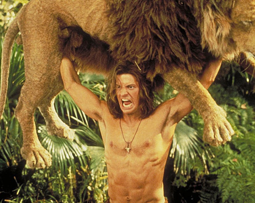 A photo of Brendan Fraser in George of the Jungle