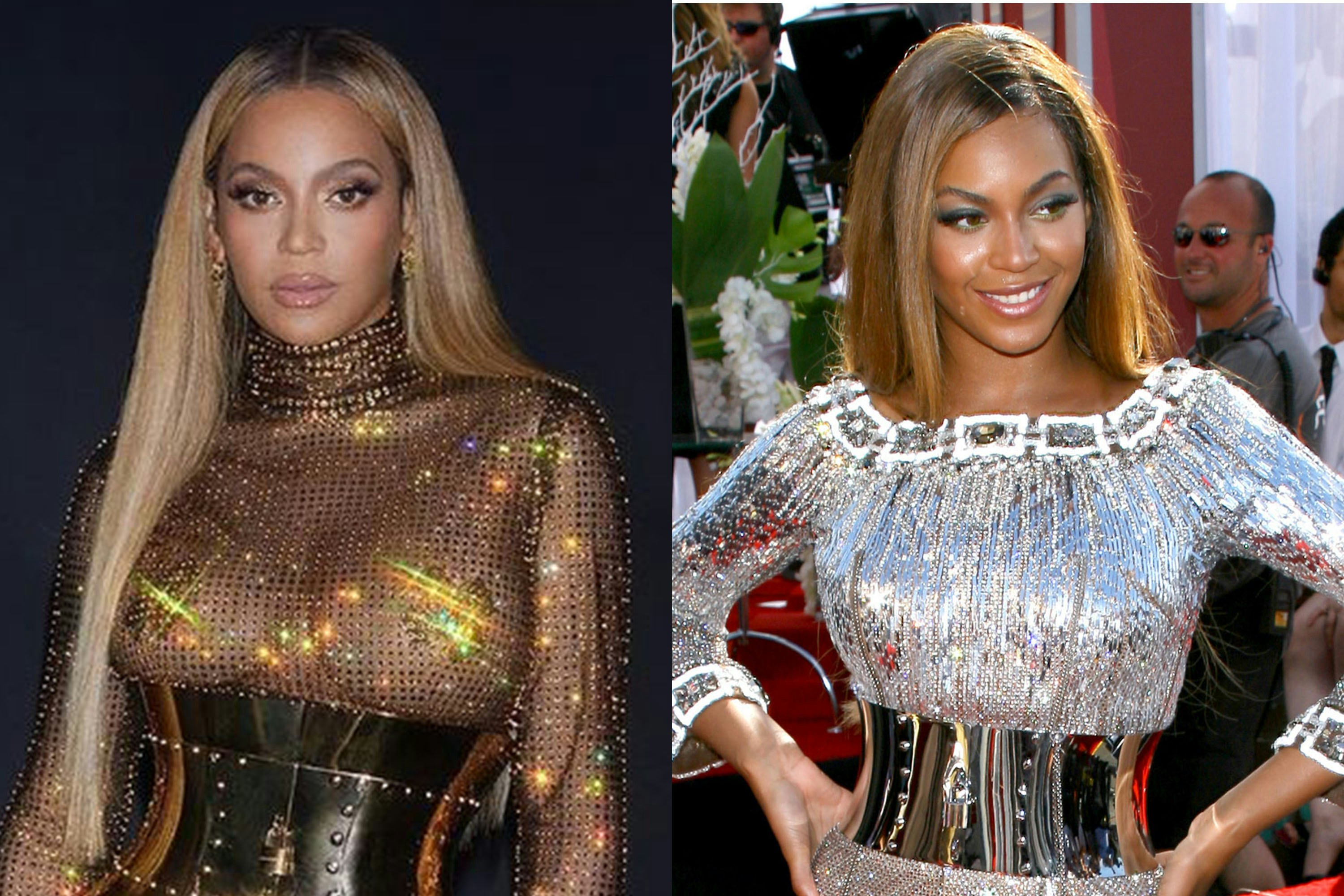 Beyonc s Oscar Party Gown Paid Homage to a Dress She Wore 16