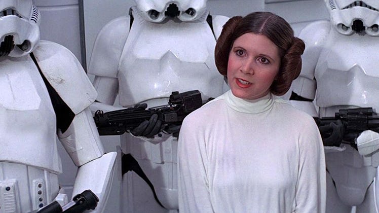 Princess Leia in Star Wars.